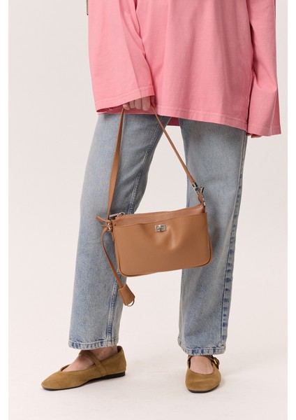 Arte Mini Baget Çanta Camel