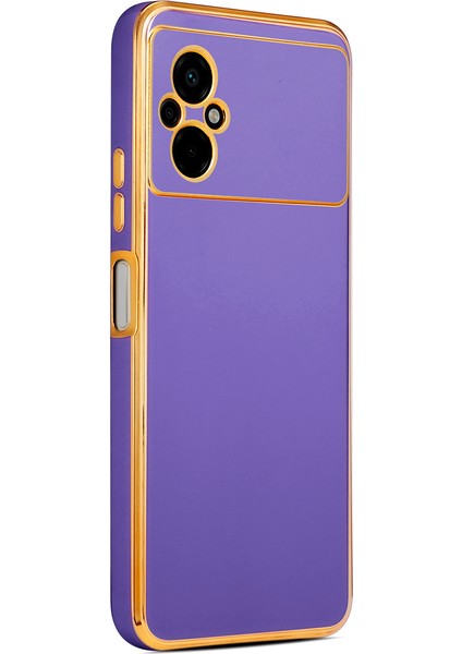 Xiaomi Poco M5 Kılıf Klcr Bark Kapak-Derin Mor