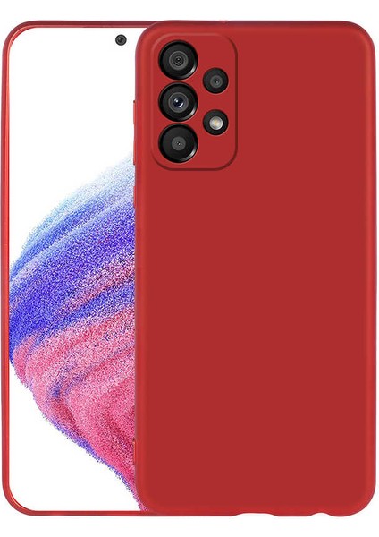 Galaxy A33 5g Kılıf Klcr Premier Silikon Kapak-Kırmızı