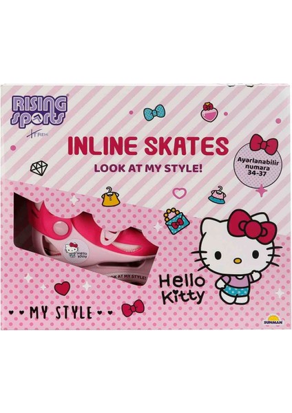 Luxury Hello Kitty Inline 4 Teker Paten 1 Adet
