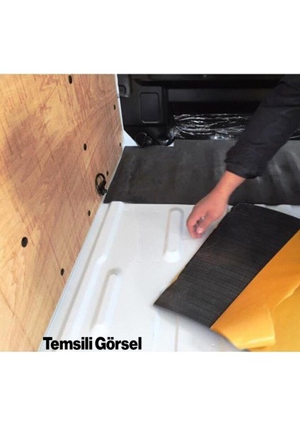 Yapışkanlı Araç Ses Isı Yalıtım Izolasyon Bandı EN:100 cm Kalınlık:5 mm Uzunluk:5 Metre Kauçuk