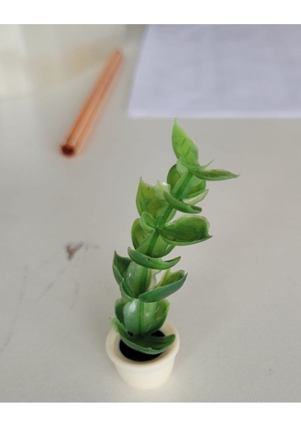 Luxury Minyatür Plastik Saksı Çiçeği Bebek Evi Çocuk Oyuncakları 1 Adet