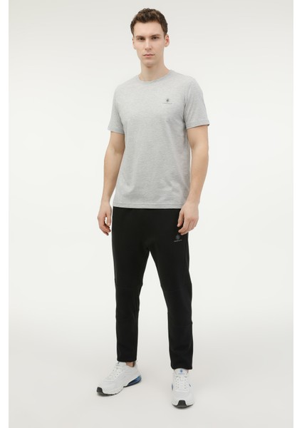 M-CT102 Bsc C Nk T-Sh 3fx Gri Melanj Erkek Kısa Kol T-Shirt