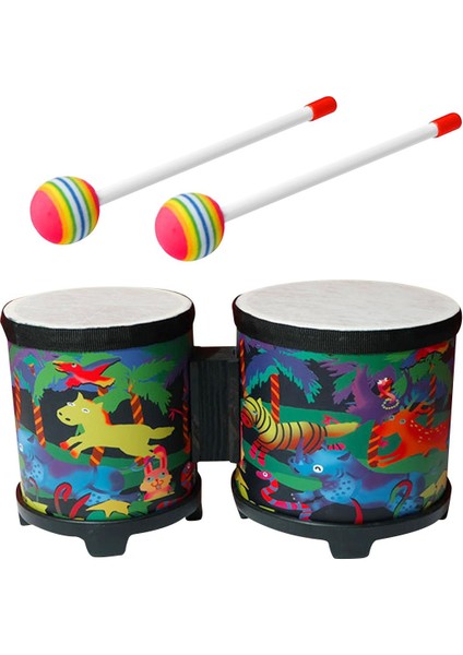 5 ”ve 6” Bongo Davulları Profesyonel Hediyesi I Için Ahşap Sinekler ile (Yurt Dışından)