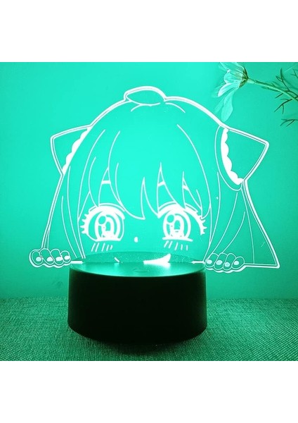 Anime Spy x Ailesi Figürü 3D Çocuk Hayranları Için, Uzaktan Kumanda ile Değişen 16 Renk, Çocuk Odası Dekoru, Anya Figürü Manga Illusion LED Oyuncak Lamba Kız Erkek Noel Hediyeleri (Yurt Dışından) fırsatları