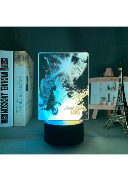 Mob Psycho 100 Anime 3D Boy Için 16 Renk Kız Odası Dekor Illusion LED Lamba USB Manga Arataka Reigen Şekil Uygun Çocuklar Hayranlar Yılbaşı Hediyeleri (Yurt Dışından) fiyatları