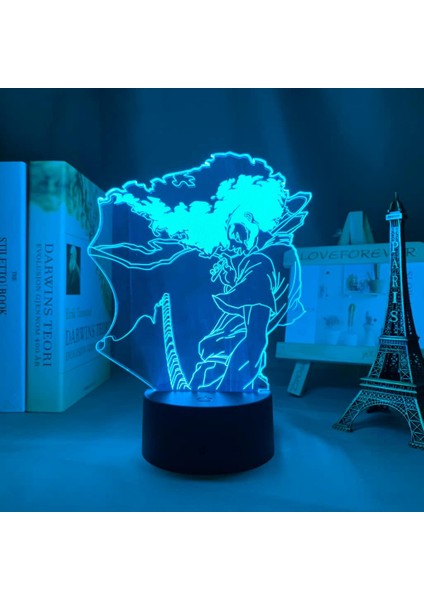 Anime Afro Samuray Diriliş Figürü 3D Çocuklar Hayranları Için, Uzaktan Kumanda ile Değişen 16 Renk, Çocuk Odası Dekoru, Şekil Manga Illusion LED Oyuncak Lamba Kız Erkek Noel Hediyeleri (Yurt Dışından)