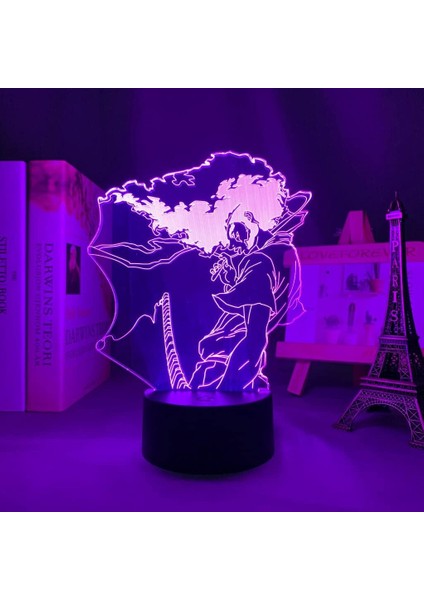 Anime Afro Samuray Diriliş Figürü 3D Çocuklar Hayranları Için, Uzaktan Kumanda ile Değişen 16 Renk, Çocuk Odası Dekoru, Şekil Manga Illusion LED Oyuncak Lamba Kız Erkek Noel Hediyeleri (Yurt Dışından) fiyatları