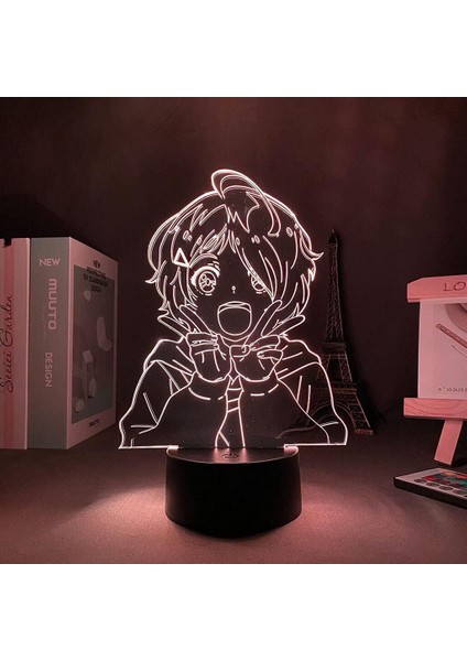 Wonder Egg Öncelikli Anime 3D Erkek Için 16 Renk Kız Odası Dekoru Illusion LED Lamba USB Manga Ai Ohto Figürü Uygun Çocuk Hayranları Noel Hediyeleri (Wonder Egg Priority 1) (Yurt Dışından)