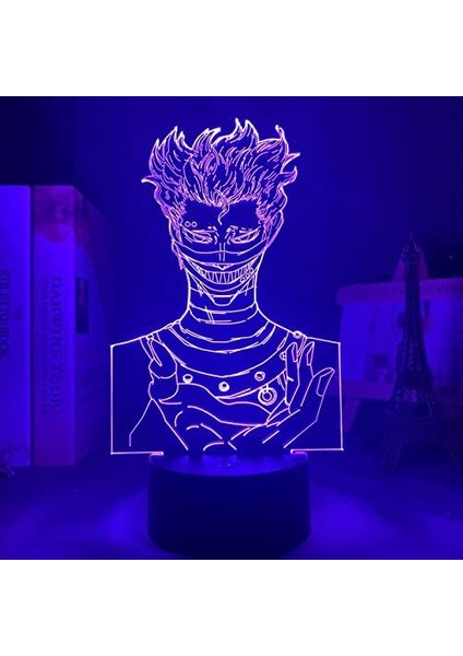 Anime Siyah Yonca Figürü 3D Çocuk Hayranları Için, Uzaktan Kumanda ile Değişen 16 Renk, Çocuk Odası Dekoru, Zora Figürü Manga Illusion LED Oyuncak Lamba Kız Erkek Noel Hediyeleri (Yurt Dışından)
