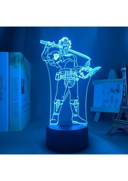 Anime Siyah Yonca Figürü 3D Çocuk Hayranları Için, Uzaktan Kumanda ile Değişen 16 Renk, Çocuk Odası Dekoru, Yami Figürü Manga Illusion LED Oyuncak Lamba Kız Erkek Noel Hediyeleri (Yurt Dışından)