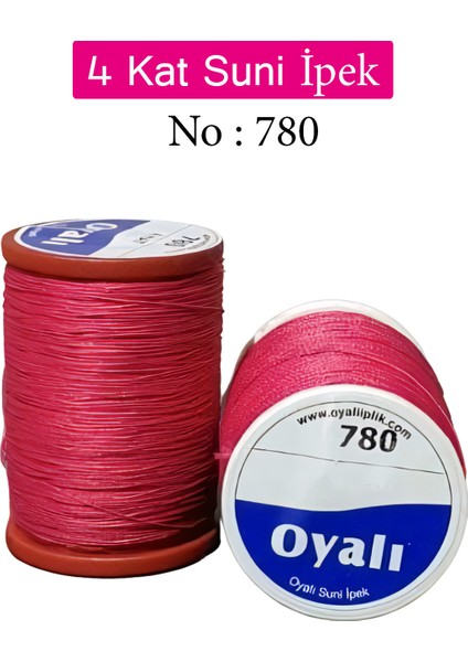 4 Kat Suni Ipek Iplik Iğne Oyası Boncuk Ipi Tığ Oyası NO:780
