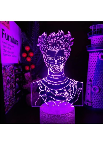 Anime Siyah Yonca Figürü 3D Çocuk Hayranları Için, Uzaktan Kumanda ile Değişen 16 Renk, Çocuk Odası Dekoru, Zora Ideale Figür Manga Illusion LED Oyuncak Lamba Kız Erkek Noel Hediyeleri (Yurt Dışından)