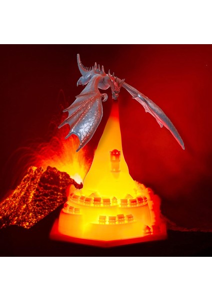 Ateş Soluyan Ejderha Lambası, Ateş Ejderhası Lambası, 3D Ejderha Işığı, Yetişkinler Ejderha Lambaları, Yatak Odaları Ejderha Gece Lambası, Masa Ejderhası si, LED Işık Lambası Ev Odası (Yurt Dışından)