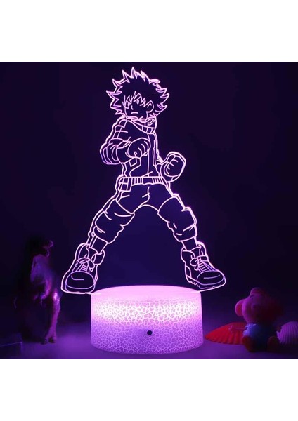 Anime Figürü Oyuncak Lamba Noel Hediyesi (Crack, My Hero (Yurt Dışından)