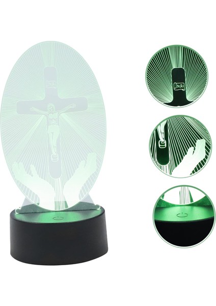 Isa Lambası Erkekler Dekoru Masaüstü Hediyeleri Masaüstü Dekoru Başucu Gece Işıkları USB USB Okuma Işığı Yaratıcı 3D Görselleştirme Akrilik Çapraz Isa Işığı 3D (Yurt Dışından) fiyatları