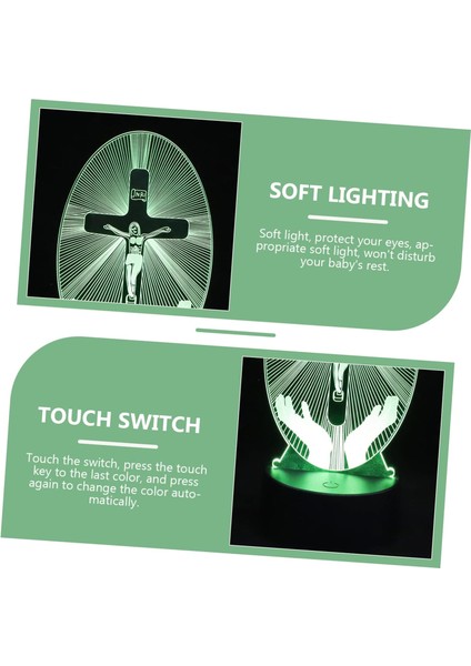 Isa Lambası Erkekler Dekoru Masaüstü Hediyeleri Masaüstü Dekoru Başucu Gece Işıkları USB USB Okuma Işığı Yaratıcı 3D Görselleştirme Akrilik Çapraz Isa Işığı 3D (Yurt Dışından) fırsatları