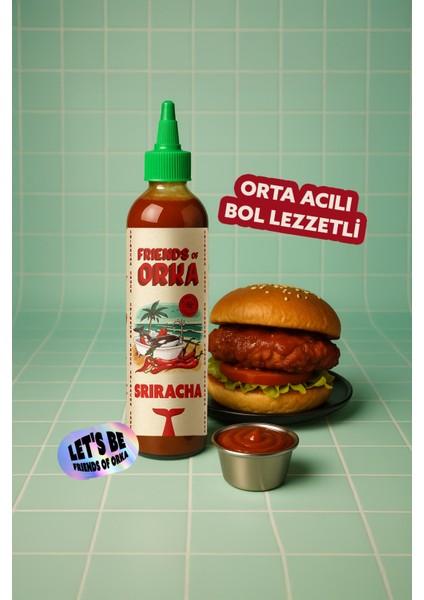 Sriracha Acı Biber Sosu 265 gr – 11K Scoville Doğal Acı Sos