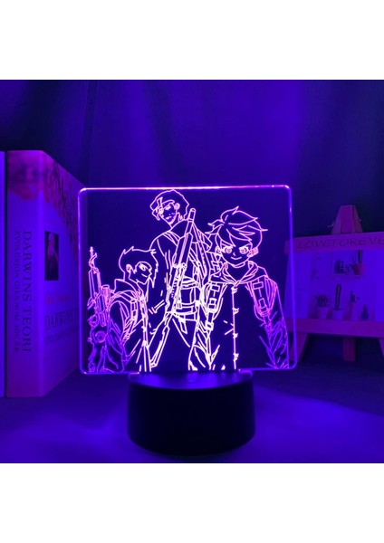 Anime Vaat Edilen Neverland Figürü 3D Çocuk Hayranları Için, Uzaktan Kumandayla Değişen 16 Renk, Çocuk Odası Dekoru, Figür Manga Illusion LED Oyuncak Lamba Kız Erkek Noel Hediyeleri (Yurt Dışından)
