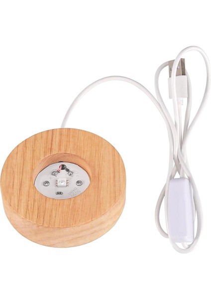 Ahşap Tabanlı Kristal Top - 7 Renk Değiştirme Aydınlatma LED Dekoratif Hediyeler Erkek Kız Çocuklar Gençler Için Yatak Odası Oturma Odası Ofis Için Lamba Dekoratif Hediyeler (Yurt Dışından) fırsatları