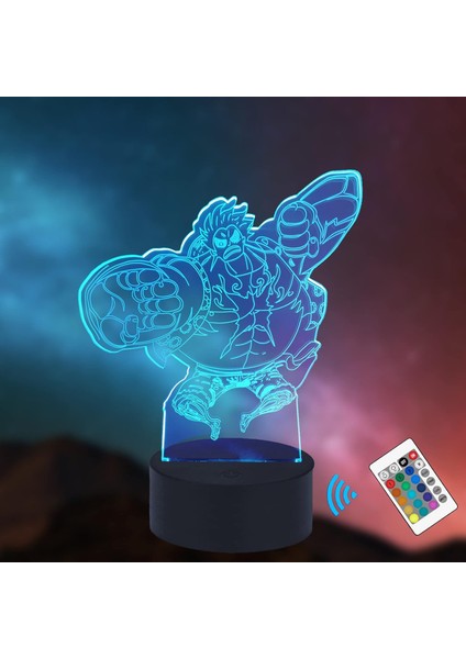 Jıngwall Lambası? Figür Ürünleri Anime Lambası, 3D Doğum Günü Süslemeleri, Luffy Zoro Sanji Usopp Tony Tony Chopper Kaidou, Erkekler ve Kızlar Için Noel Dekoru Için Ideal Hediyeler (Yurt Dışından)