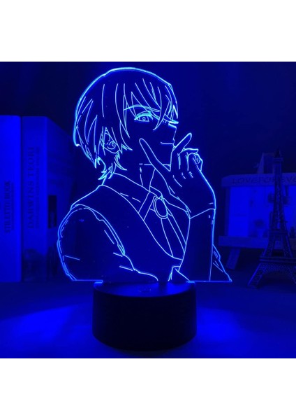 Meitantei Conan Furuya Rei Anime 3D Erkek Için 16 Renk Kız Odası Dekor Illusion LED Lamba USB Manga Meitantei Conan Furuya Rei Şekil Uygun Çocuklar Hayranlar Yılbaşı Hediyeleri (Yurt Dışından) fırsatları