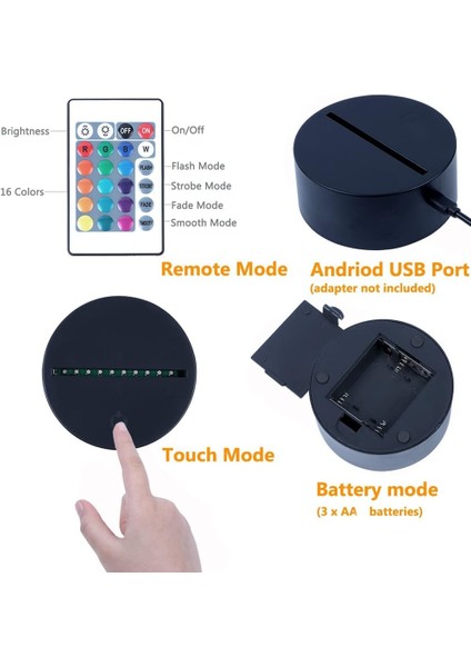 Sevimli 01 Oto General Lee Araba Anime Karakter 3D Uzaktan Kumandalı LED Uyku 7 Renkler Yatak Odası Dekoru Masa Lambası Çocuklar Için Doğum Günü Noel Hediyeleri Erkek Kız (Yurt Dışından)