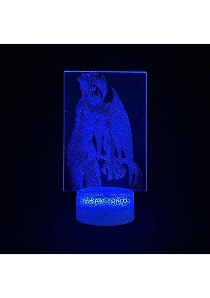 Anime Devilman Crybaby Figürü 3D Çocuk Hayranları Için, Uzaktan Kumanda ile Değişen 16 Renk, Çocuk Odası Dekoru, Şekil Manga Illusion LED Oyuncak Lamba Kız Erkek Noel Hediyeleri (Yurt Dışından) modelleri