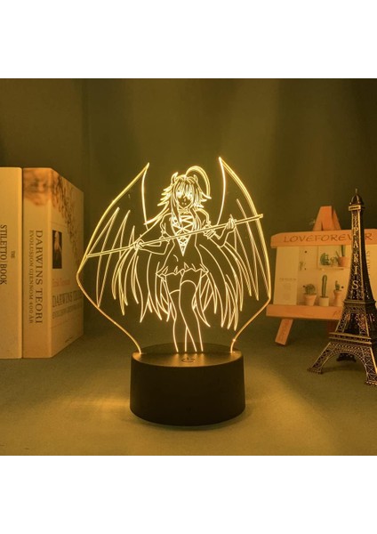Illusion Night Light Renkli Renkler ve Illusion Night Light Başucu Lambası 3D Işık Anime Lise Yatak Odası Dekorasyon Çocuklar Genç Doğum Günü Hediyesi Oda Dekorasyonu Manga LED Nig (Yurt Dışından) modelleri