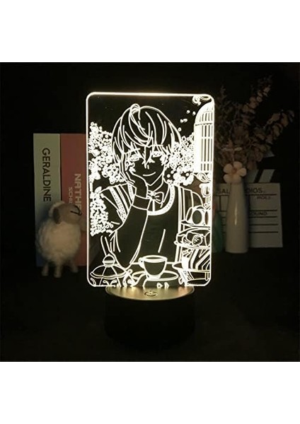 Anime Mystic Messenger Şekil 3D Gece Çocuklar Hayranları Için, Uzaktan Kumanda ile Değişen 16 Renk, Çocuk Odası Dekoru, Şekil Manga Illusion LED Oyuncak Lamba Kız Erkek Noel Hediyeleri (Yurt Dışından) fırsatları