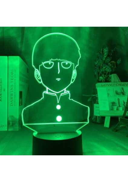 Anime Mob Psycho 100 Şekil 3D Çocuklar Hayranlar Için, Uzaktan Kumanda ile Değişen 16 Renk, Çocuk Odası Dekoru, Şekil Manga Illusion LED Oyuncak Lamba Kız Erkek Noel Hediyeleri (Yurt Dışından) modelleri