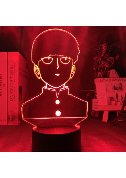 Anime Mob Psycho 100 Şekil 3D Çocuklar Hayranlar Için, Uzaktan Kumanda ile Değişen 16 Renk, Çocuk Odası Dekoru, Şekil Manga Illusion LED Oyuncak Lamba Kız Erkek Noel Hediyeleri (Yurt Dışından) fırsatları