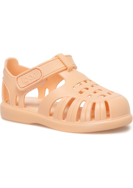TOBBY SOLID Taba Kız Çocuk Düz Sandalet