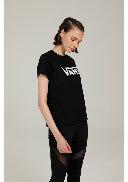 WM DROP V SS CREW-B Siyah Kadın Kısa Kol T-Shirt