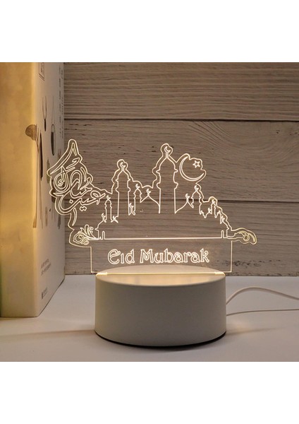 1 Takım Iyi Geçirgenlik Yüksek Parlaklık Yumuşak Işık Göz Koruması, Usb/aküyle Çalışan 3D Efekt Kale Masa Lambası Ev Dekorasyonu, Yatak Odası, Banyo, Kreş, Ha Için Ideal (Yurt Dışından) modelleri