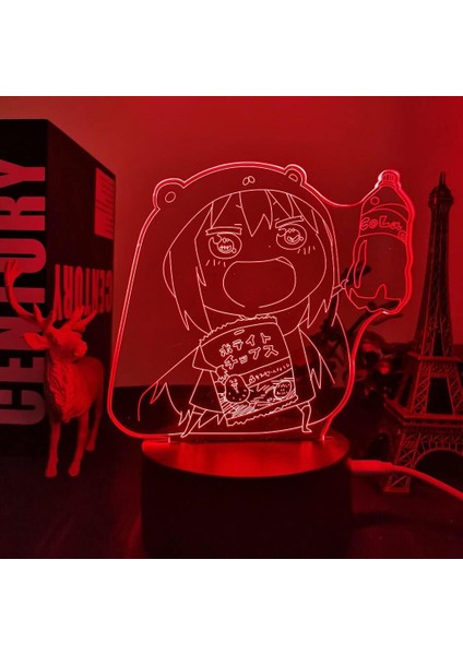 Anime Himouto Umaru Chan Şekil 3D Çocuklar Hayranları Için, Uzaktan Kumanda ile Değişen 16 Renk, Çocuk Odası Dekoru, Şekil Manga Illusion LED Oyuncak Lamba Kız Erkek Noel Hediyeleri (Yurt Dışından) modelleri