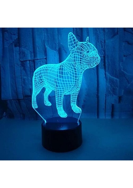 Çocuklar Yatak Odası Işığı Renkli 3D LED Ev Dekorasyonu Için 7 Renkli Işık ile Dinamik Rhino Hippo Işık Ev Dekorasyonu Için Inanılmaz Görsel Optikle (Yurt Dışından)