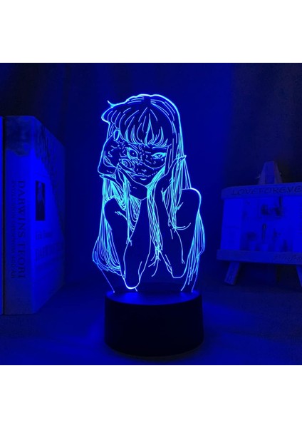 Anime Junji Ito Şekil 3D Çocuklar Hayranları Için, Uzaktan Kumanda ile Değişen 16 Renk, Çocuk Odası Dekoru, Şekil Manga Illusion LED Oyuncak Lamba Kız Erkek Noel Hediyeleri (Yurt Dışından) modelleri