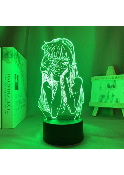 Anime Junji Ito Şekil 3D Çocuklar Hayranları Için, Uzaktan Kumanda ile Değişen 16 Renk, Çocuk Odası Dekoru, Şekil Manga Illusion LED Oyuncak Lamba Kız Erkek Noel Hediyeleri (Yurt Dışından) fırsatları