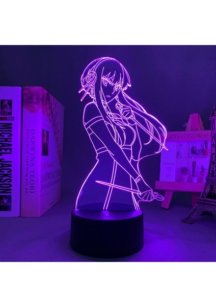Anime Spy x Ailesi Figürü 3D Çocuklar Hayranları Için, Uzaktan Kumanda ile Değişen 16 Renk, Çocuk Odası Dekoru, Yor Figürü Manga Illusion LED Oyuncak Lamba Kız Erkek Noel Hediyeleri (Yurt Dışından)