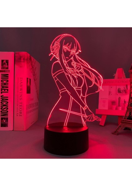 Anime Spy x Ailesi Figürü 3D Çocuklar Hayranları Için, Uzaktan Kumanda ile Değişen 16 Renk, Çocuk Odası Dekoru, Yor Figürü Manga Illusion LED Oyuncak Lamba Kız Erkek Noel Hediyeleri (Yurt Dışından)