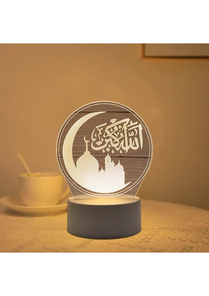 1 Takım Iyi Geçirgenlik Yüksek Parlaklık Yumuşak Işık Göz Koruması, Usb/aküyle Çalışan 3D Efekt Kale Masa Lambası Ev Dekorasyonu, Yatak Odası, Banyo, Kreş, Ha Için Ideal (Yurt Dışından) fırsatları