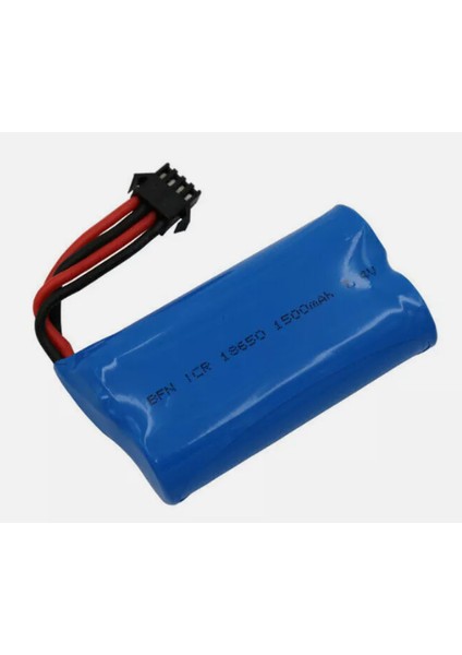 7.4V 18650 SM4P 1500 Mah 4 Pinli Oyuncak Araba Bataryası