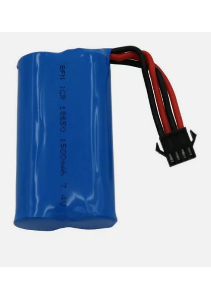 7.4V 18650 SM4P 1500 Mah 4 Pinli Oyuncak Araba Bataryası modelleri
