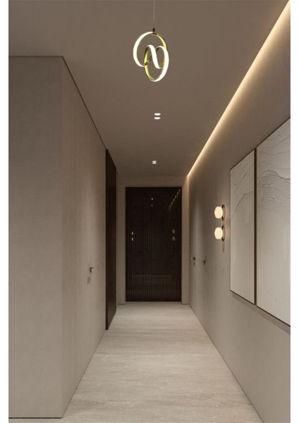 Modern Gold Venüs Model 3 Renk (Beyaz&arı&günışığı) LED Avize