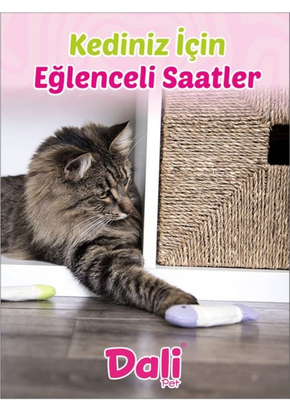 Luxury Kedi Oyuncakları Kedi Naneli, Zilli, Kumaş Oyuncak Karışık Renk ve Desenden, 3 Adet Oyuncak 1 Adet