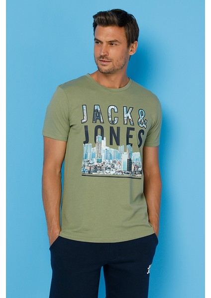 JCOBOOSTER TEE SS CREW NE Yeşil Erkek Kısa Kol T-Shirt