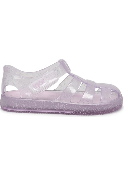 S10265 STAR GLITTER Mor Kız Çocuk Sandalet