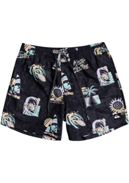 ISLAND PULSE VOLLEY 15 Siyah Erkek Şort - Mayo