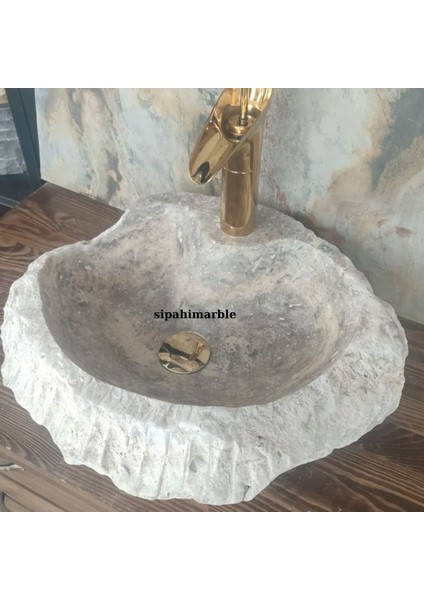 Süprem Mermer Batarya Çıkışlı Modern Lavabo modelleri